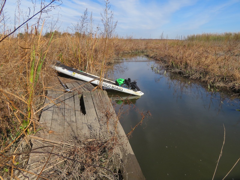 My SUP on the floating boardwalk