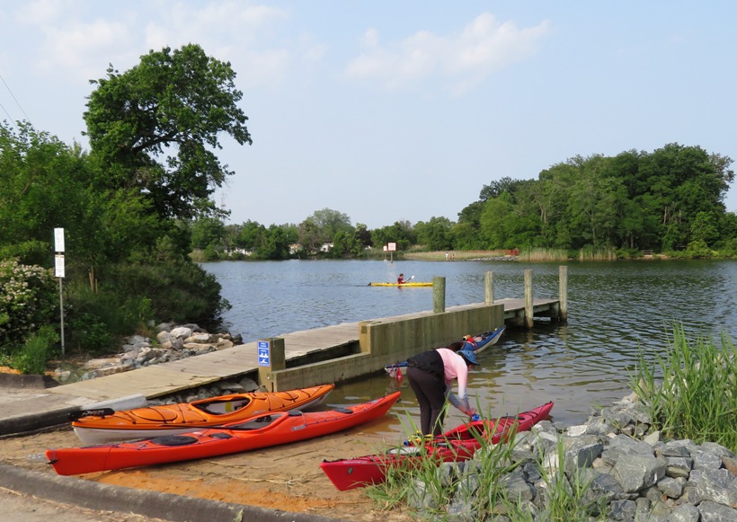 Kayaks at soft launch