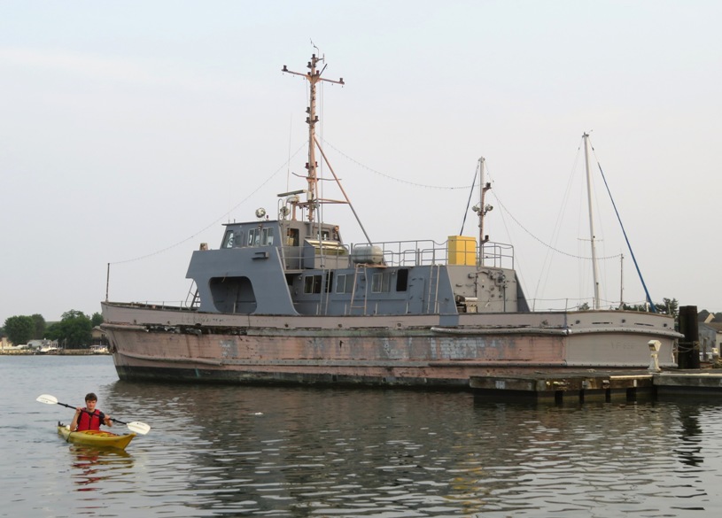 Kayakers next to YP-696