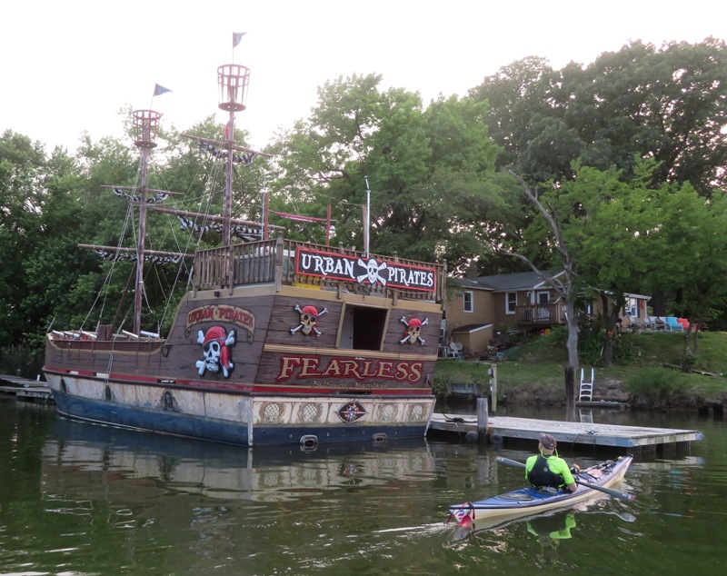 Greg at the stern of Fearless