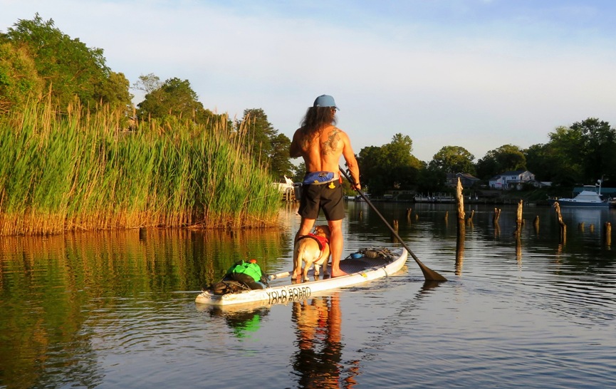 Me and Daphne on the SUP