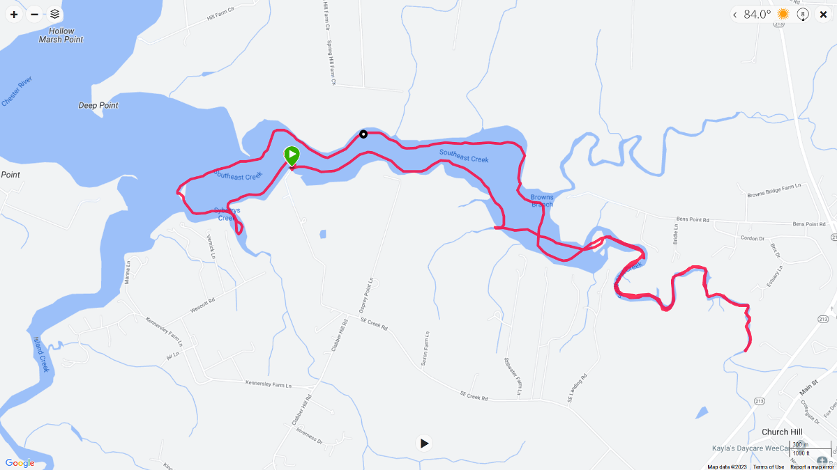 Map of our route