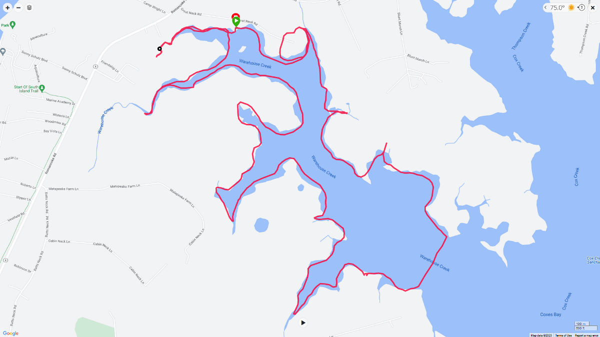 Map of our route