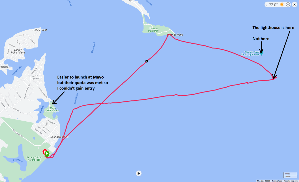 Map of our route