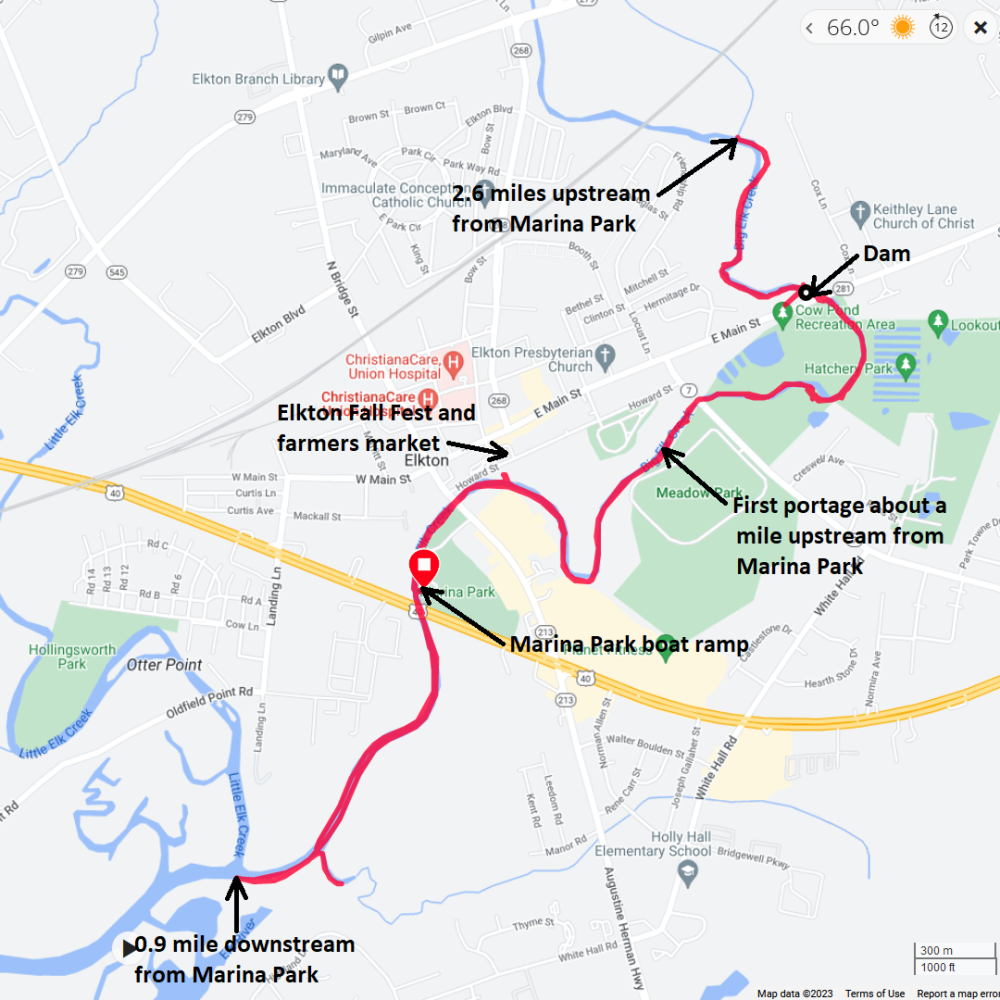 Map of our route