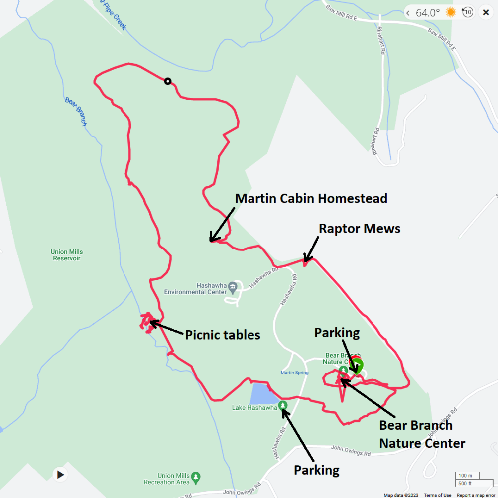 Map of our route