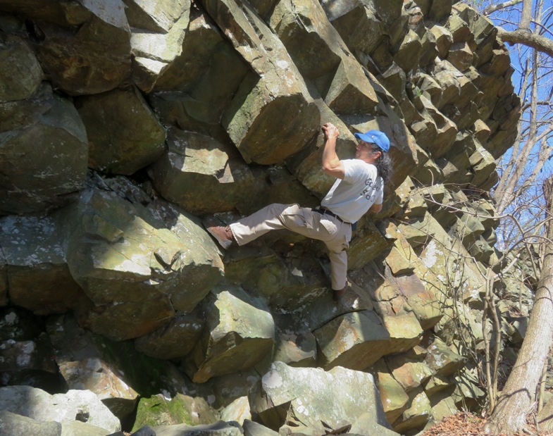 Me pretending to be a rockclimber