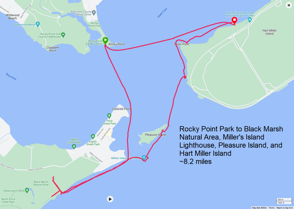 Map of our route